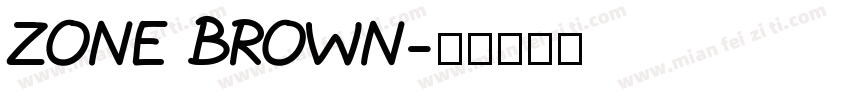 Zone Brown字体转换